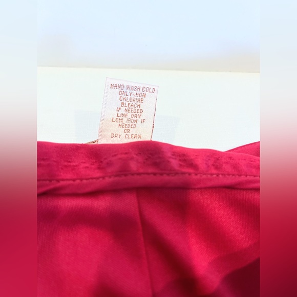 Monroe & Main Red/Fuchsia Poly Pencil Mini Skirt size 10 - Picture 9 of 11